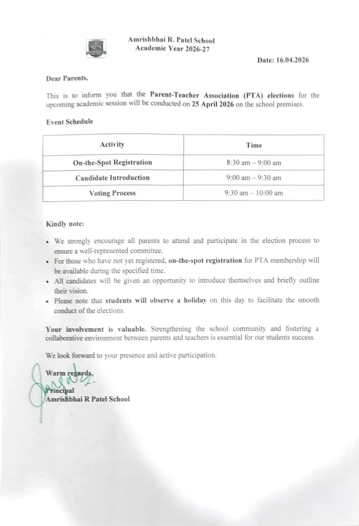 Parent -Teacher association election
